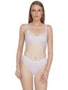 Tulzott Printed Padded Bra Panty Set for Women - Made of Pure Cotton Full Coverage Over Size Non Wired Pushup Soft Cup for T-Shirt Saree Dress Sports Garment for Daily Use Everyday...