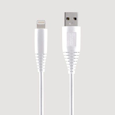 tunez L10 Data Cable for iPhone, iPad and iPod with 2.4A and 1 meter Long,480Mbps Data Transfer rate(White)