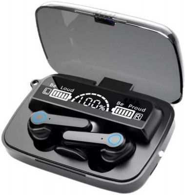 Tunifi M19 Earbuds Upto 48 Hours Playback with Power Bank and ASAP Charge Bluetooth (Black, True Wireless)