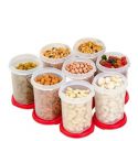 Tupperware Mm Round 2 Containers- 440 Ml Capacity- Set Of 8 Pc- Red Seal(Plastic)...