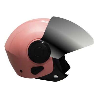 Turtle Helmet D-1 Ventilated Design with Scratch Resistive Silvr Visor Hard Shell Helmet- Parent