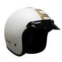 Turtle Helmet Star with Peak Ventilated Design with Scratch Resistive Without Visor & Hard Shell ABS Plastic Helmet, White, Small Size, (S-56 cm)...