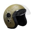 Turtle Helmet Star with Visor Open Face Design with Scratch Resistive Clear Visor & Hard Shell ABS Plastic Helmet-Parent...