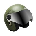 Turtle Helmet Star with Visor Open Face Design...