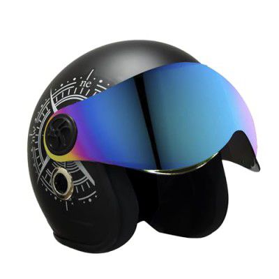 Turtle Helmet Star with Visor Ventilated Design