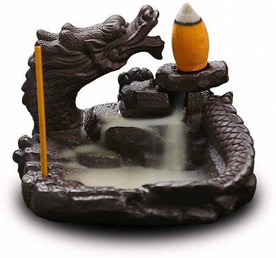TUZECH Unique Dragon?Shaped Appearance Backflow Incense Holder Incense Burner