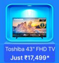 TOSHIBA  Android TV @ Rs. 17499 in Flipkart Big Billion Days Sale...