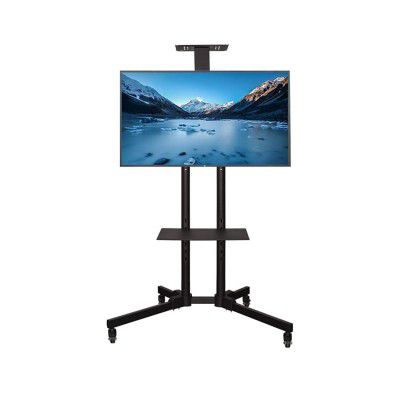 TV Stand with Wheels for 32-70 Inch TV Display Stand Rolling TV Cart Trolley Mobile Movable TV Bracket