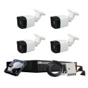 TVS Electronics Full HD 2MP Cameras Combo KIT 4CH Full HD DVR + 4 Bullet Cameras + 1 TB Hard Disc + Wire Roll + Supply & All Required connectors...