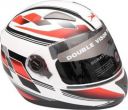 TVS Full Face Graphic Motorbike Helmet White & Red - M...