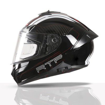 TVS Racing Hurricane Series Full Face Dual Visor Helmet for Men, XL