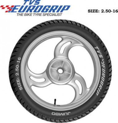TVS TYRE 2.50-16 JUMBO 2.50-16 Rear Two Wheeler Tyre  (Dual Sport, Tube)
