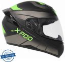TVS X- Pod Primus Motorbike Helmet (Black Neon)...