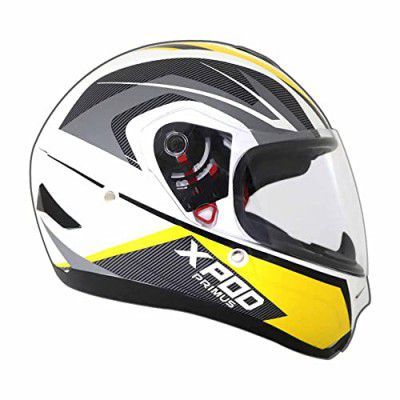 TVS XPOD Primus Helmet for Men-ISI Certified, EPS Impact Absorption, Quick Release Strap?Premium Bike Helmet for Safety & Comfort (Yellow-XL)