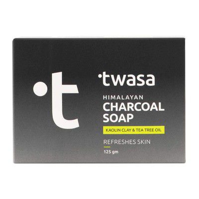 Twasa Himalaya Premium Charcoal Soap, 125gm (Pack of 1)