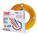 TWC Active Single Core Electrical Wire |Yellow, 45 Meter, 1 SQ.MM. |PVC electrical insulated copper wire | Cable for Domestic & Industrial Connection purpose | Flame Resistant |...