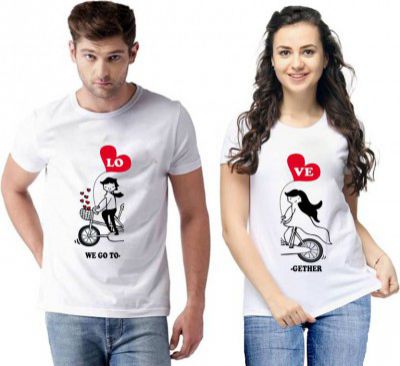 Tween Trends  Pack of 2 Men Printed Round Neck White T-Shirt