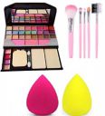 TYA Makeup Kit + 5 Pcs Makeup Brush + 2 Pc Blender Puff Combo...