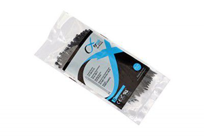 Tycab Nylon Cable Ties 150 mm, 6 Inch, Pack of 100, Black