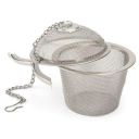 TYGIEL Stainless Steel Tea Filter Infuser 4.5cm Basket Shaped Tea Infuser for Green Tea Loose Tea Leaf and Tea Bags with a Chain and a Hook...