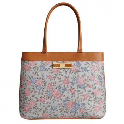 TYPIFY® Elegance Collection Women's Floral Print Tote Handbag