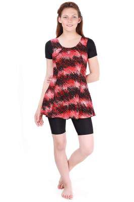 TYR in Perseus Frocksuit W/Sleeve & Knee Red/Black