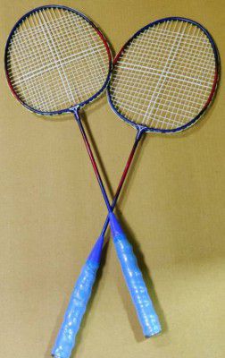 Tzoo Badminton Blue Red Unstrung Badminton Racquet 