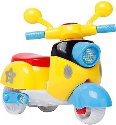 Tzoo Technology and You Adorable Mini Pull Back Scooter Toy for Kids | Small Gift for Kids | Role Play Mini Scooter for Kids Age 2+ (Multi Color)