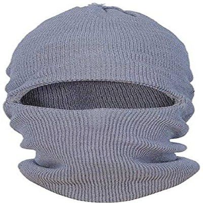 U.S Club Assn Unisex Wool Cap (A4-Grey_Grey_Free Size)