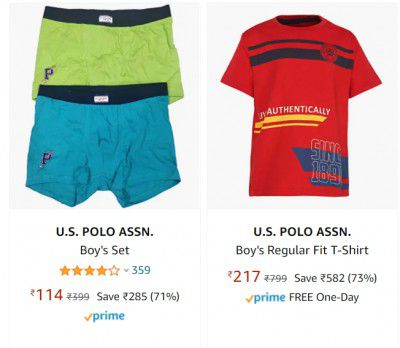 U.S. POLO ASSN. Boys Clothing up to 66% off
