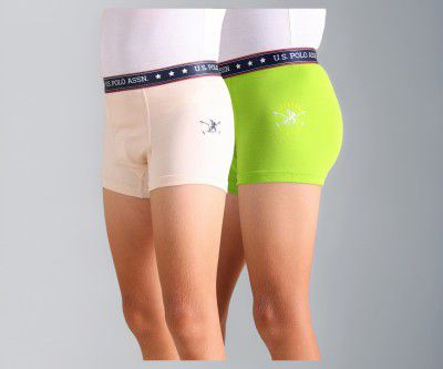 U.S. Polo ASSN. Boy's Cotton Casual Style Trunks (Pack of 2)