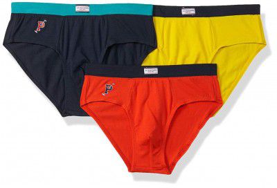 U.S. Polo Assn. Boys Mid-Waist Solid Cotton Spandex Briefs Pack of 3