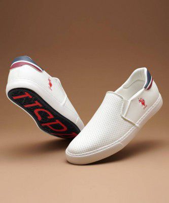 U.S. POLO ASSN CAMPBELL 2.0 Slip On Sneakers For Men (Multicolor , 8)