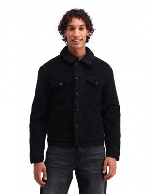 U.S. Polo Assn. Denim Co. Men's Slim Fit Corduroy Sherpa Jacket