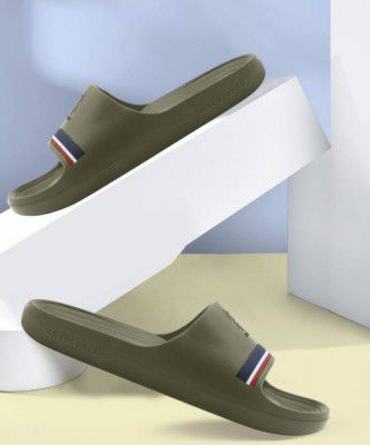U.S. POLO ASSN.  Men Slides  (Green , 7)