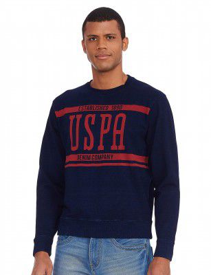 U.S. POLO ASSN. Men's Cotton Round Neck Sweater