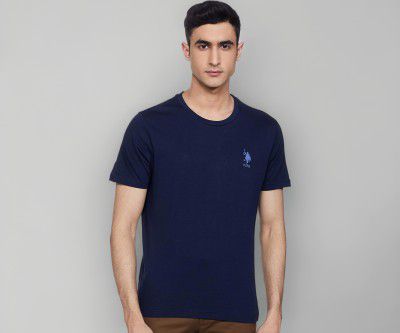 U.S. Polo Assn. Mens Crew Neck Embroidered Logo I633 Lounge T-Shirt - Pack of 1