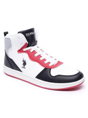 U.S. POLO ASSN. Mens Rowan Red Mid-Top Sneaker - 6 UK (2FD23009R05)