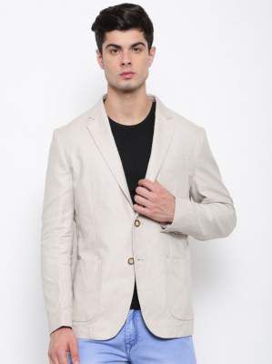 U.S. POLO ASSN. Self Design Single Breasted Casual Men Blazer