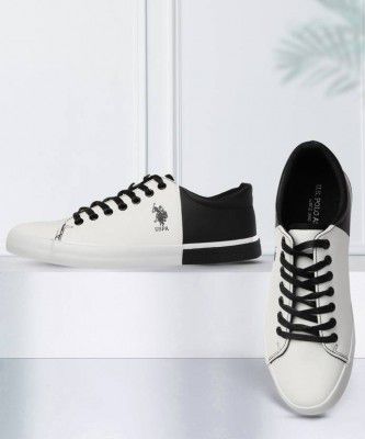 U.S. POLO ASSN Sneakers For Men  (White , 6)