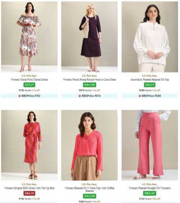 Ajio : Up to 75% OFF - U S Polo Assn Womens Clothing