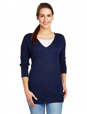 U.S. POLO ASSN. Women's Us Polo Regular Cotton V Neck Sweater
