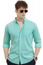 U TURN Men's Casual Printed Striped Stylish Latest Formal Shirt for Men...