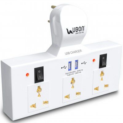 UBON Power Champ 2.0 Cordless Extension Board with USB Ports