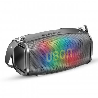 UBON Sultan SP-47 Bluetooth 10W Speaker RMS (Water Resistant, 12H Playtime, Multi-Mode, Fast Charging, Black)