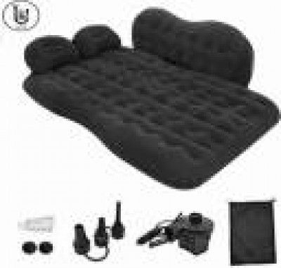 UBRON Car Inflatable Sofa With 2 pillow and Air pump Use  Leatherette 2 Seater Inflatable Sofa  (Color - MULTI, DIY(Do-It-Yourself))