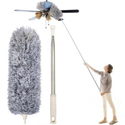 UCRAVO 2025 Upgraded Fan Cleaning Mop Microfiber Duster
