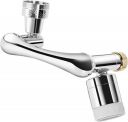 UCRAVO Faucet Extender, 1080° Large-Angle Rotating Faucet Extender Aerator...