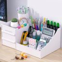UCRAVO Office Desk Organizer Box with Drawer, 8-Compartment Desktop Storage Rack...
