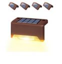 UCRAVO Solar Deck Lights Outdoor 1 Pack Solar Waterproof LED Solar Lights for Outdoor Stairs, Step, Fence, Yard, Patio, and Pathway...